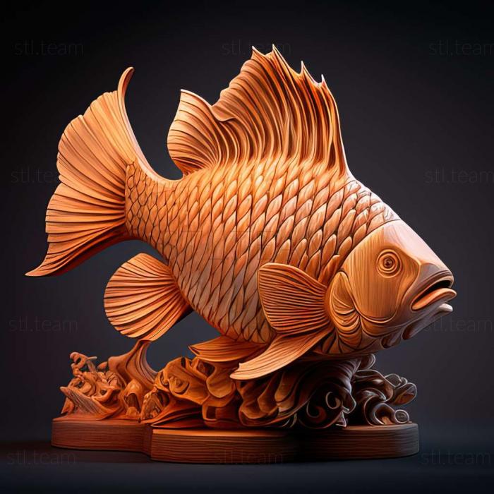 3D модель Риба паралорікарія (STL)